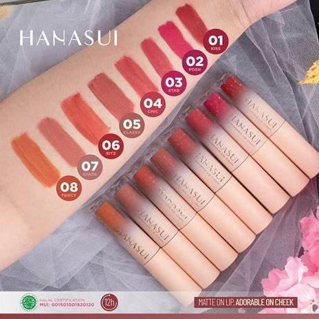 Lipcream Hanasui 1 Box Isi 12 Pcs ( Bisa Pilih Warna ) Hanasui Mattedorable Lip Cream Lipstik Harga 