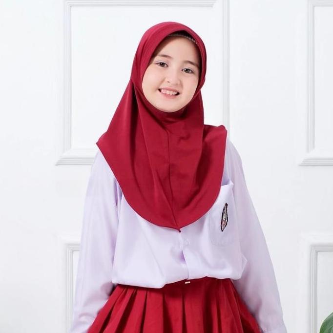 New- JILBAB HAMIDAH ANAK SEKOLAH/Kerudung instan bergo hamidah anak sekolah