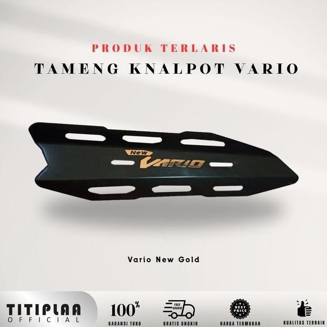 Unik Cover Knalpot Vario New Gold Tutup Knalpot Vario Tanpa Baut | Vario 110 | Vario 125 | Vario 150