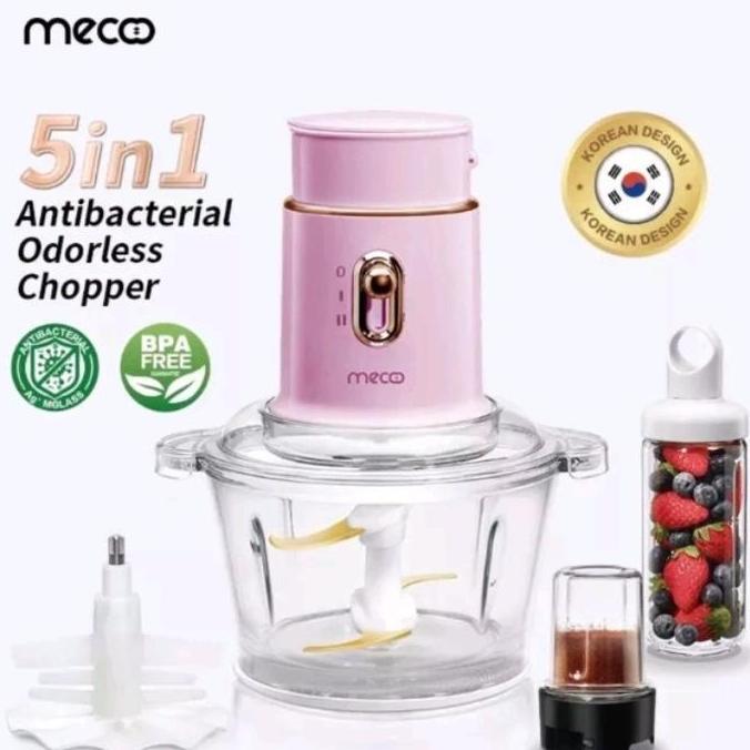 New- Mecoo Chopper Mecoo Most Aesthetic 5 in 1 Antibacterial Odorless Chopp