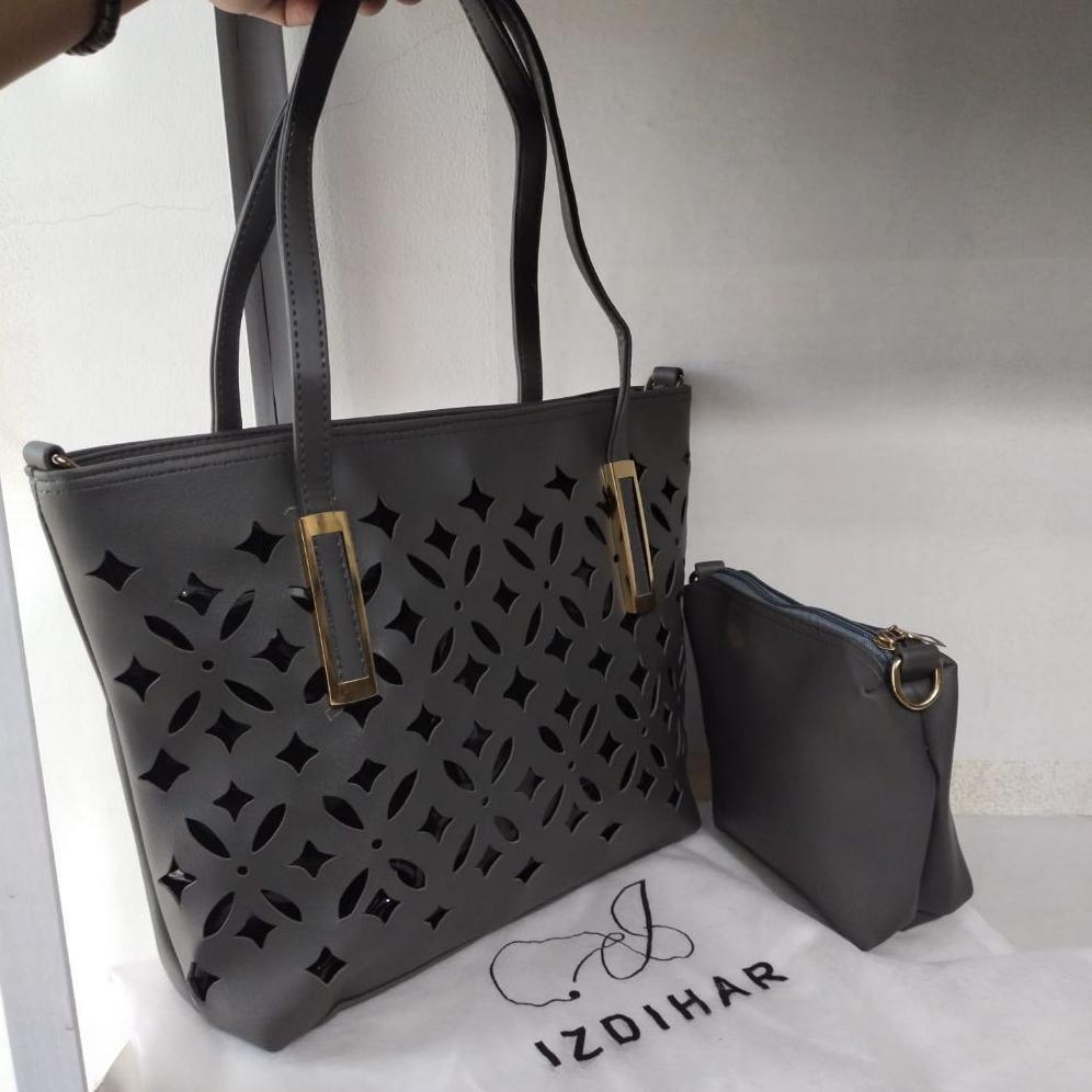 Tas Wanita Tote Bag Sintetis Dengan Dompet Kecil