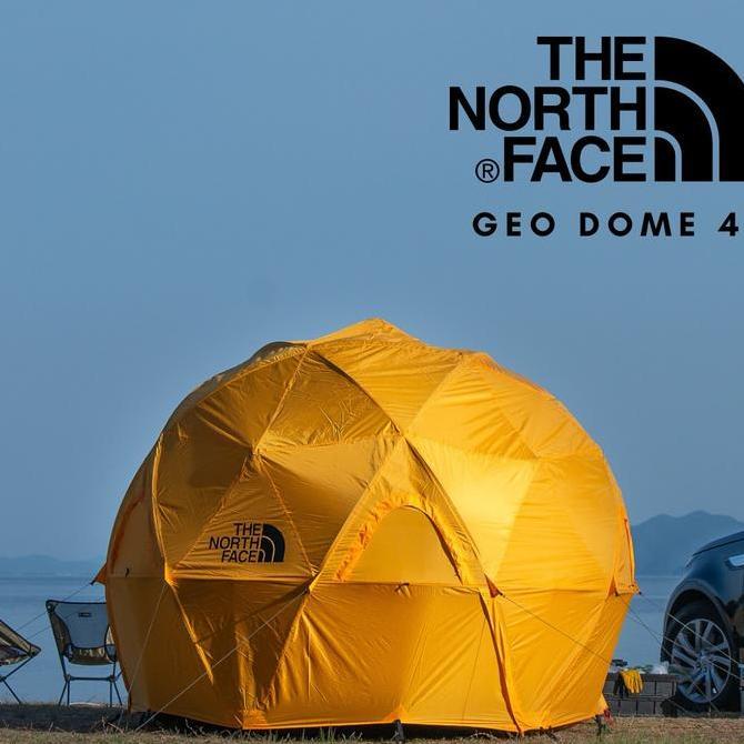 Terlaris Tenda The North Face Geo Dome 4 Tent Usa Brand Tnf Camping Outdoor (Warna Kuning)