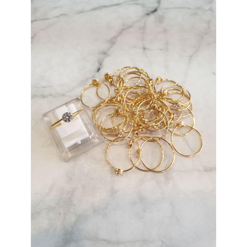 [Best Seller] Cincin Emas Solitaire 1/2 Gram Kadar 375 8K, Perhiasan, Cincin, Emas