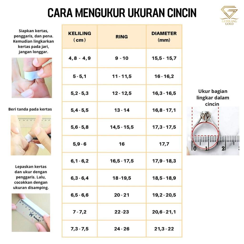 Cincin Kawin Emas Asli Kadar 375 (8K) & 700 (16K) Mewah & Simple Cincin Satuan - Couple Nikah Weddin