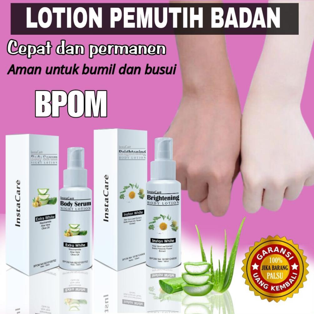 DelOnA- Paket lotion pemutih badan super cepat permanen asli bpom hb dosting whitening pemutih selur