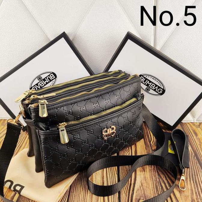 Key- Bambeg - Tas Selempang 4 Ruang Freebox Tas Selempang Wanita Bumbag 4Ruang - Tas 4 Ruang Geisya 