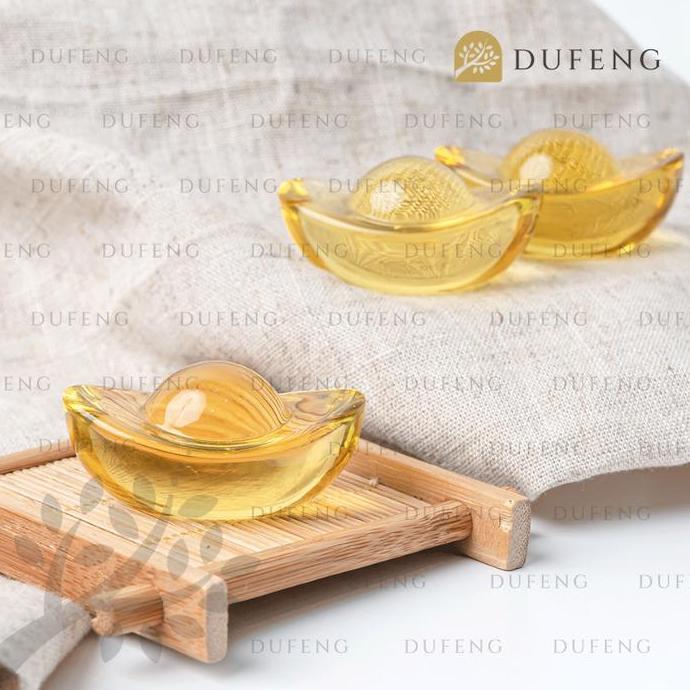Lansunggaskirim- Yellow Crystal Ingots | Tael Emas | Uang Cina Kuno Lambang Kemakmuran