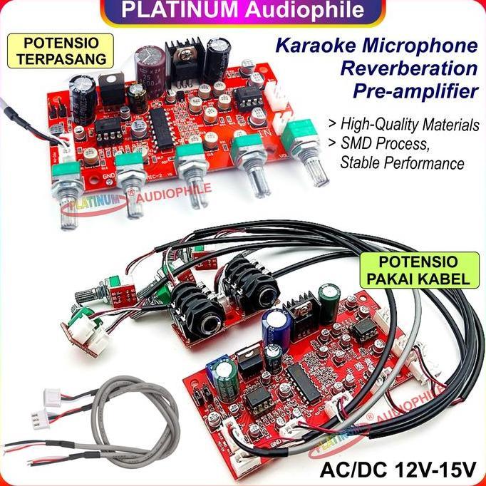 PT2399KaraokeMIC MicrophoneReverberation Modul Digital Echo Delay MIC-135 136