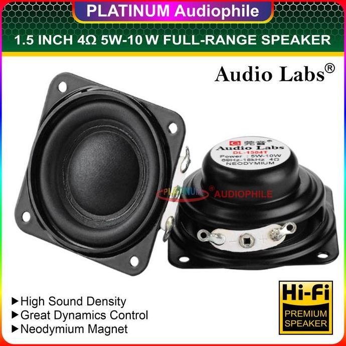 Speaker Full range 1.5 Inch 4 ohm 5W-10W Hifi speker fullrange 1.5" AUDIO LABS DL-1504