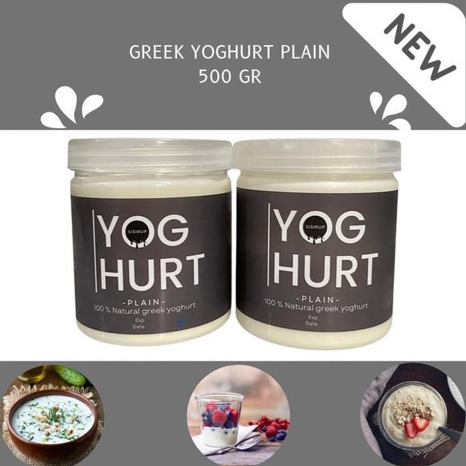 New- Greek Yoghurt Plain 500 GR / Homemade Greek Yoghurt Sisirup
