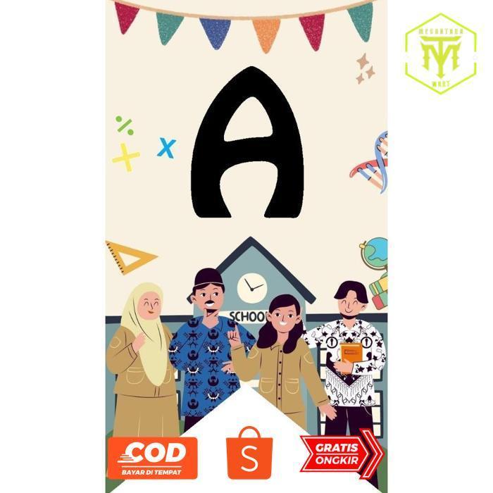 MEGANTARAMART BANNER WELCOME TO CLASS SELAMAT HARI GURU TK SD / DEKORASI HIASAN KELAS HARI GURU HAPP