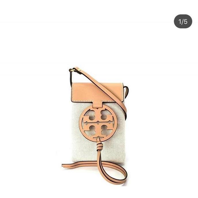 Tory Burch Miller Canvas Phone Crossbody