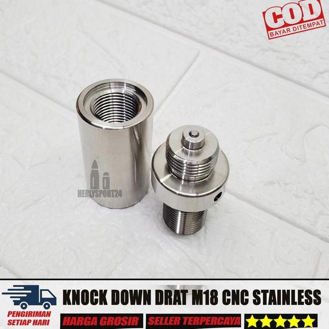 Knock Down Tabung Knock Down Regulator Knok Don Angin Knock Down Drat M18 Full Cnc Sangat Presisi Ba
