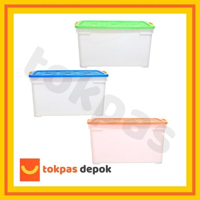 Box Container Shinpo 126 Cb 195 Ekstra / Kotak Penyimpanan Serbaguna Plastik Hijau Biru Wadah Box  C