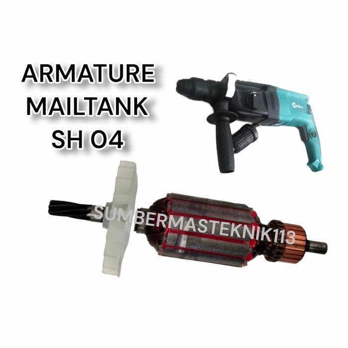 ARMATURE MAILTANK SH 04 ANGKER MESIN ROTARY HAMMER MAILTANK SH04