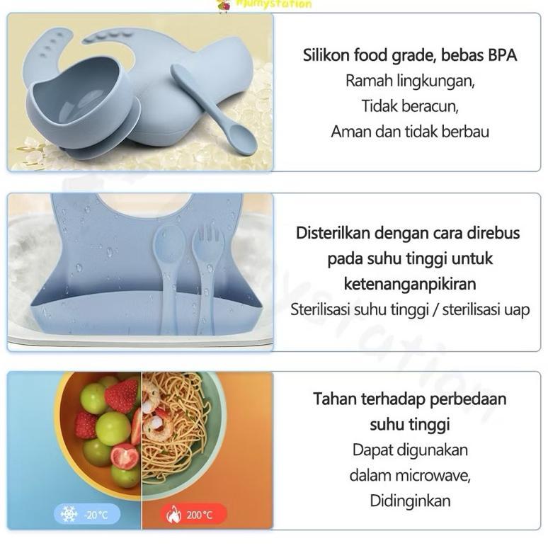 Hot Deals Hampers Bayi Kado Lahiran Anak Perempuan Laki Laki - Parcel Mpasi Peralatan Makan Silikon 