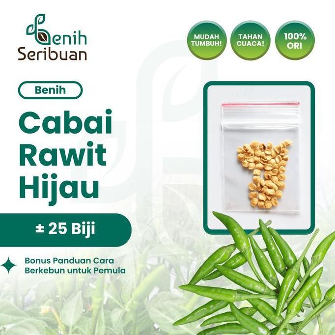 35 Benih Cabai Rawit Hijau F1 Unggul Cabe - Benih Sayuran Seribuan