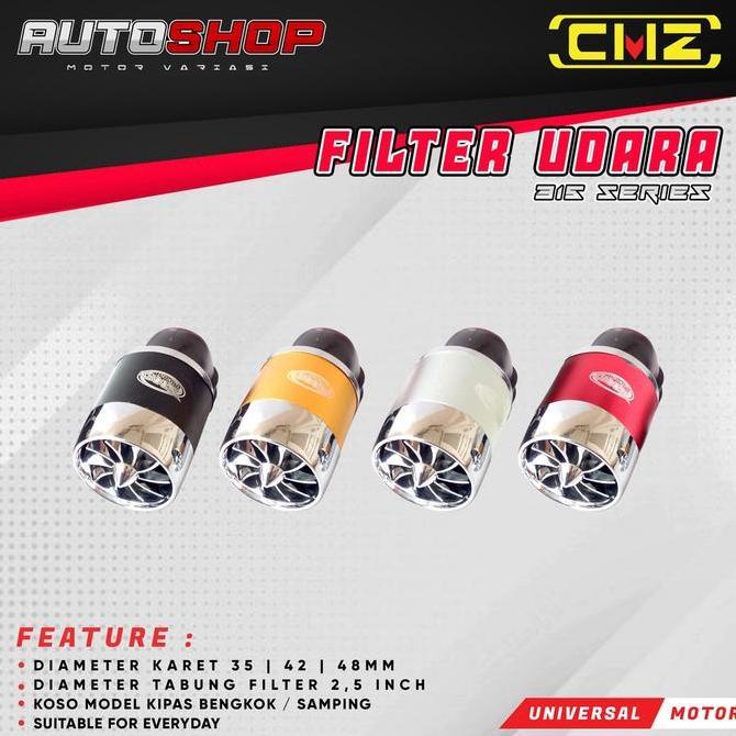 _Gabelio - Filter Racing Jamur Model Bengkok Universal Pe24Pe28 Motor