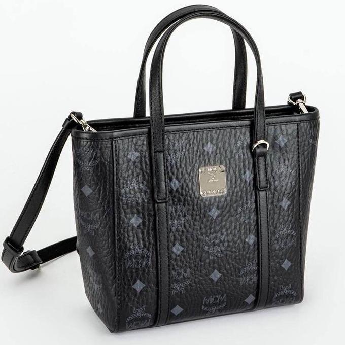 Ready MCM Toni Visetos Mini Tote Bag Black