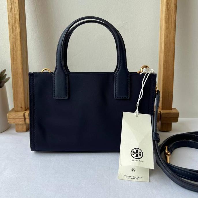 TB Ella Nylon Mini Tote Tory Navy
