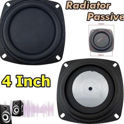 BASS PASSIVE RADIATOR 4" 4INCH PENAMBAH REFLEX SPEAKER ALUMUNIUM MEMBRANE 4 INCH PENGUAT BASS SPEAKE
