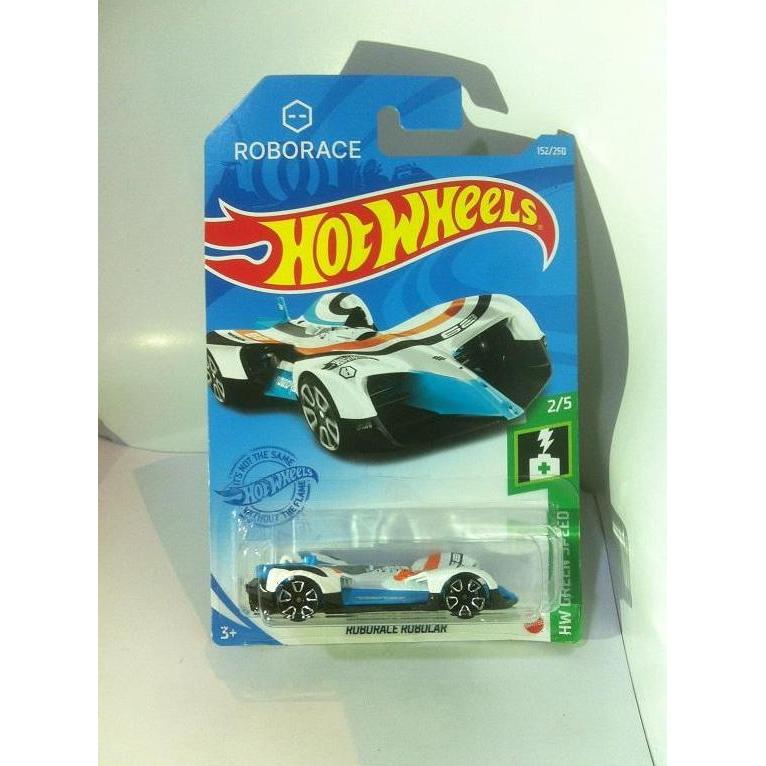 Hot Wheels. 2021 HW Green Speed - Roborace Robocar. White MATTEL