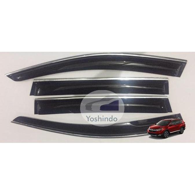 Promo Talang air list chrome mobil Honda CRV 2017 / Talang air CRV 2017 Diskon