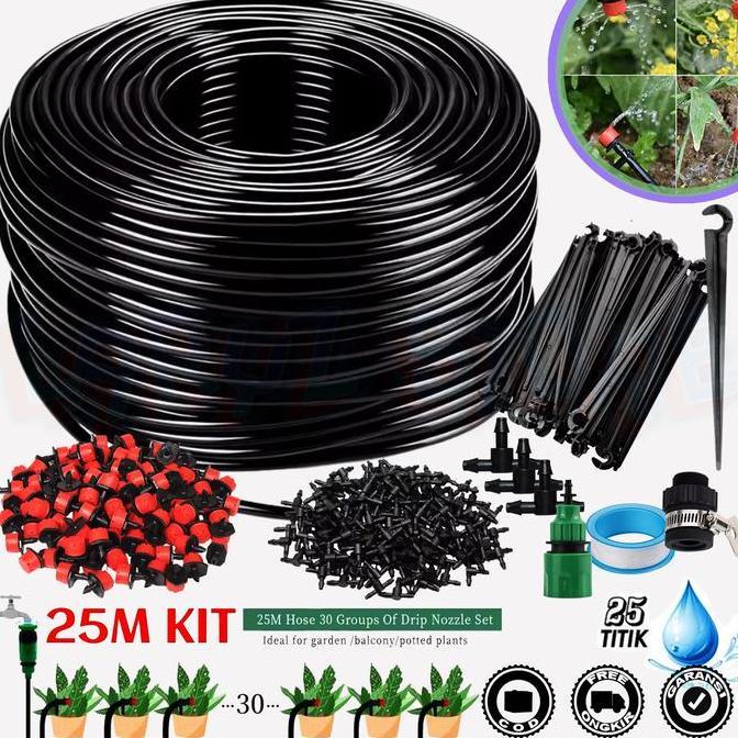 yanitrisemo - alat irigasi air taman selang penyiram tetes drip hidroponik otomatis