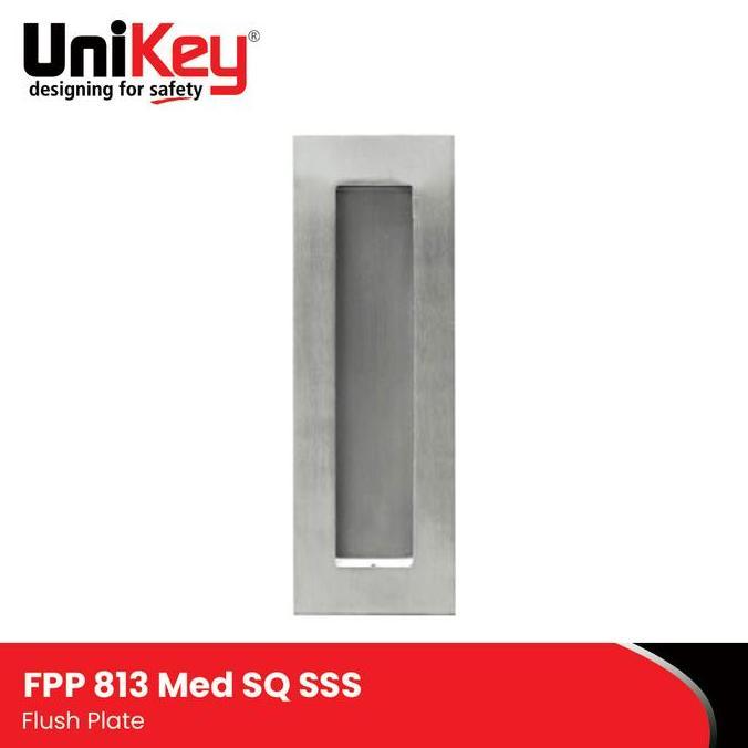 UniKey Flush Pull Plate FPP 813 Med SQ
