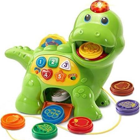 VTech Chomp & Count Dino Hijau, Mainan Edukatif Bayi