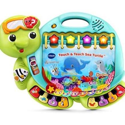 VTech Touch and Teach Sea Turtle Interactive Learning Book, Green