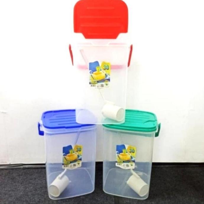 Aquarium Es Buah 30 Liter/Toples Es Kelapa+Gayung 30liter
