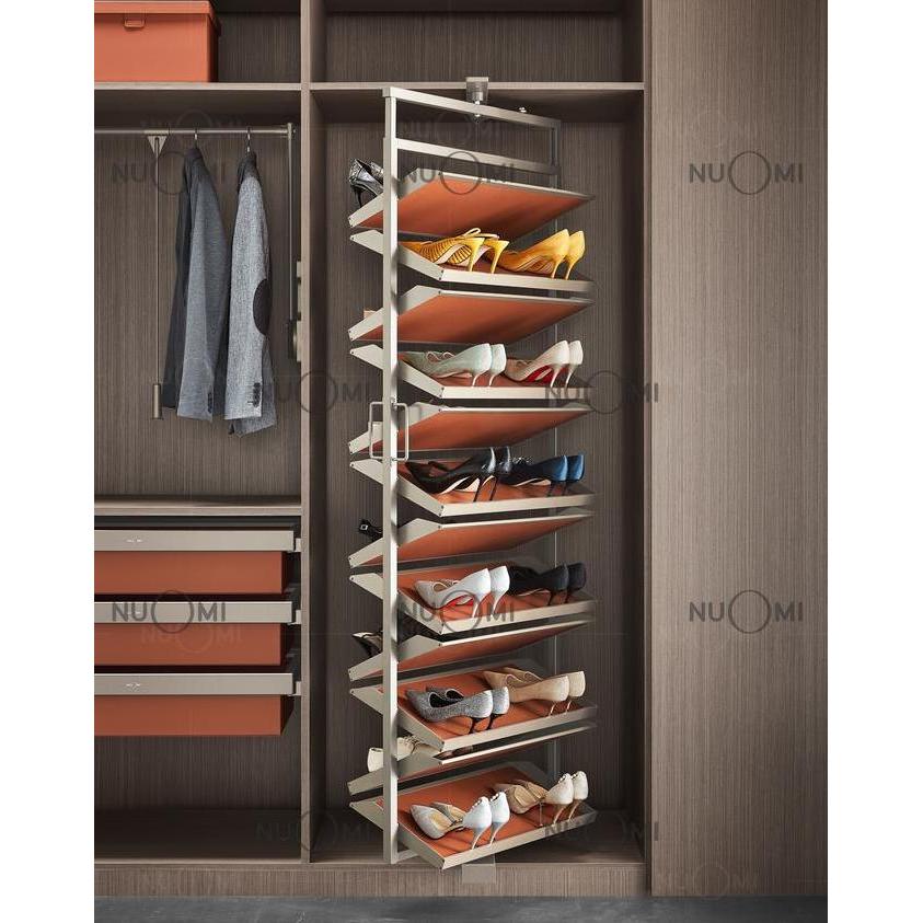 NUOMI Ralphie Rak Sepatu Lemari Putar 360 Derajat | Cabinet Rak Sepatu | Rotatable Shoes Rack | Ward