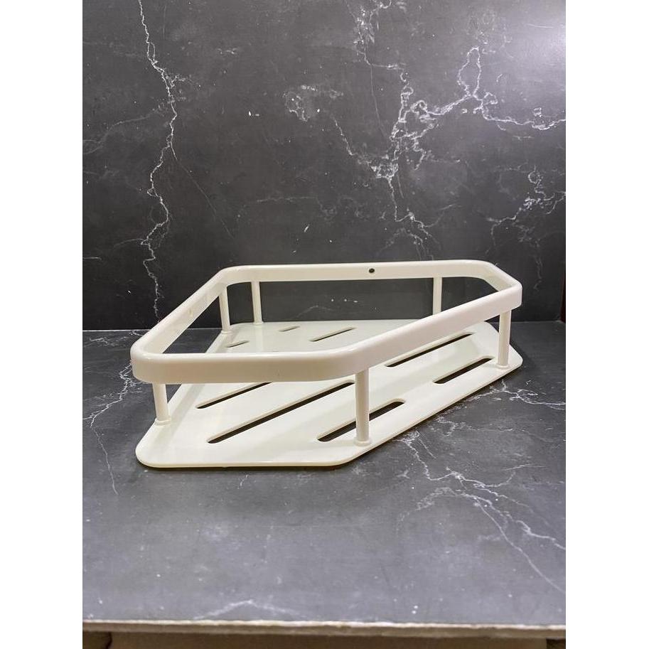 Rak sabun sudut plastik / rak shampo plastik