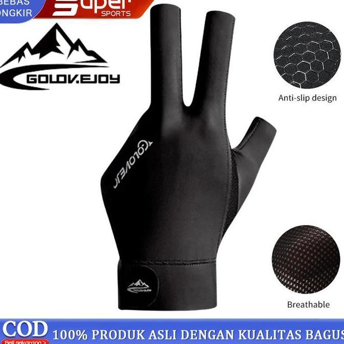 ZANACOM Sarung Tangan Biliar Anti Selip Sarung Tangan Biliar Jari Terbuka dan Jari Penuh Sarung Tang