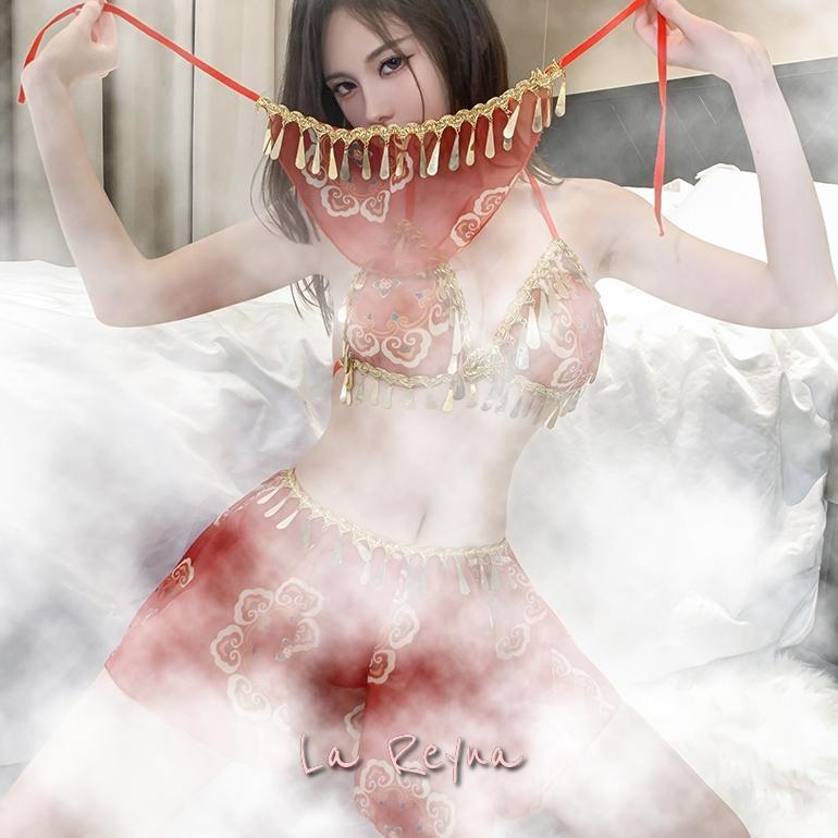 LAREYNA LINGERIE COSPLAY BELLY DANCER SEXY KOSTUM PENARI ARABIAN LENGKAP CADAR LG782