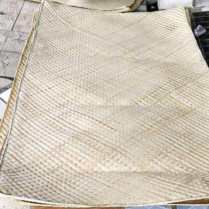 Tikar Pandan Jenazah / Samak Anyaman Pandan Asli (180x120) Tikar Klasa Mayit / Samak Putih Lesehan