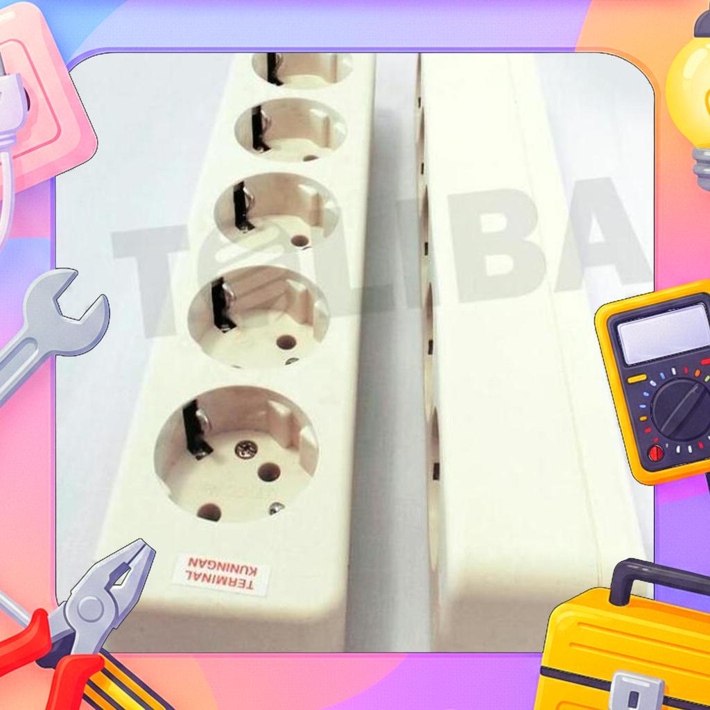 Stop Kontak Uticon 5Lubang /Stop Kontak Arde Uticon 5Lubang