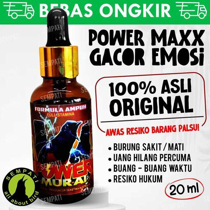 Power Murai Vitamin Gacor Penggacor Burung Murai Batu Suplemen Doping Booster Multivitamin Nutrisi L