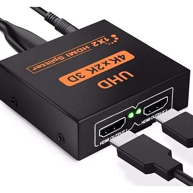Terpopuler- Hdmi Splitter 2 Port (1 Input 2 Output) Hdtv Splitter 1 Device Ke 2 Tv Monitor Hdmi