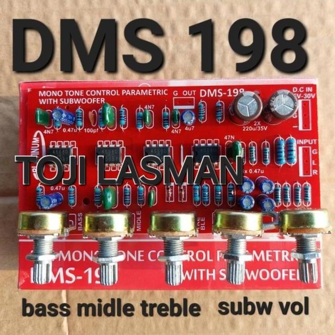 dms 197 parametrik tone kontrol control mono middle toa vokal midrange