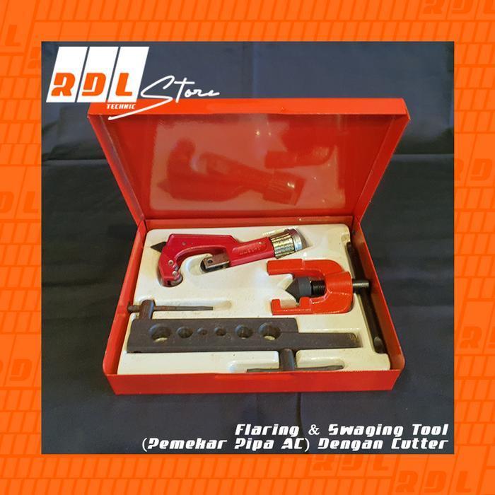 Flaring & Swaging Tool (Pemekar Pipa Ac) Dengan Cutter Original Dan Terpercaya