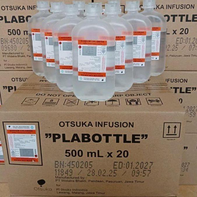 TERBARU Cairan Untuk Cuci Hidung 500ml 1 Karton Isi 20 Botol Otsu-ka BISA GRAB!