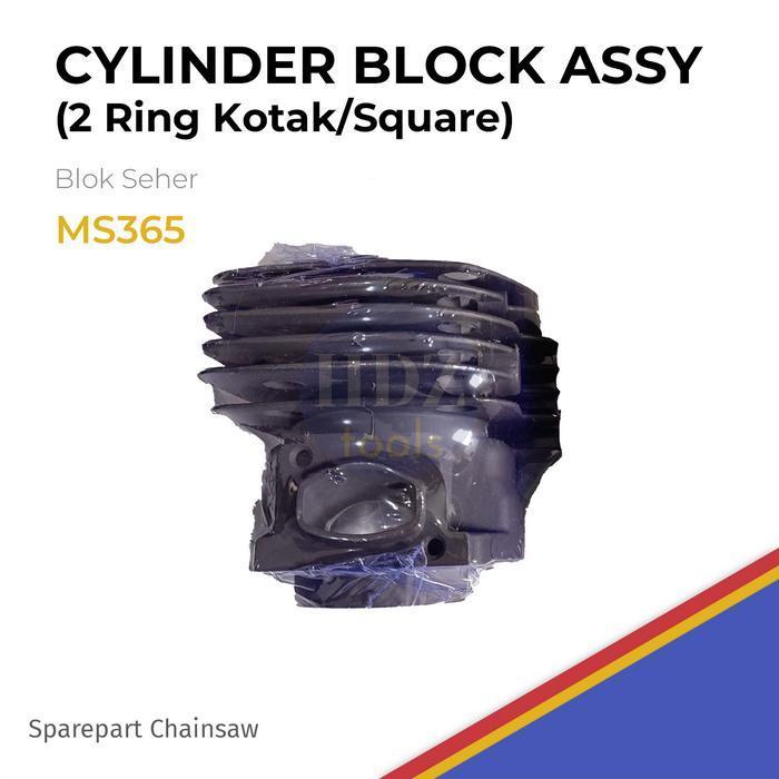 Cylinder Block Assy Blok Seher Chainsaw 365 Husqvarna 1 Ring 2 Ring Model Round Bulat Dan Square Kot