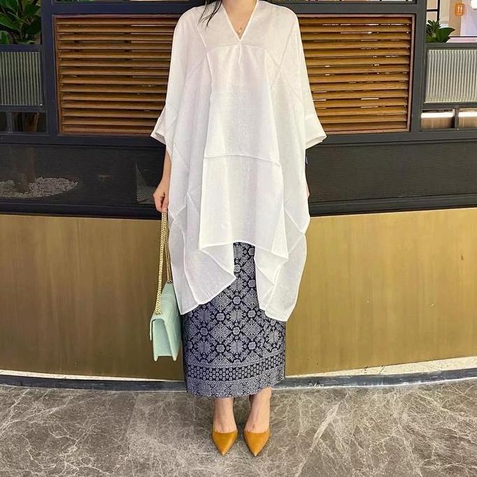 KAFTAN TUNIK ARUNA VISCOSE POLOS OOTD KONDANGAN