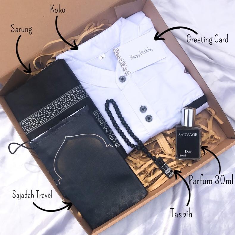 [FULLSET SARUNG]KADO PERLENGKAPAN SHOLAT COWOK/KOKO SARUNG/KADO COWOK/KADO PERNIKAHAN/KADO WEDDING/H
