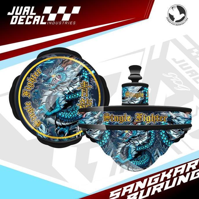 TERMURAH Stiker Tebok LOVEBIRD BLUE DRAGON Decal Sangkar Kandang Burung BATMAN READY STOCK