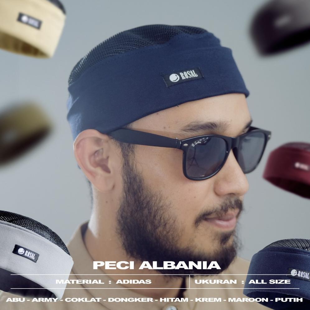 PECI ALBANIA KEREN MURAH ROSAL ORIGINAL PREMIUM / SONGKOK MUSLIM PAKISTAN / PECI HITAM BEST SELLER