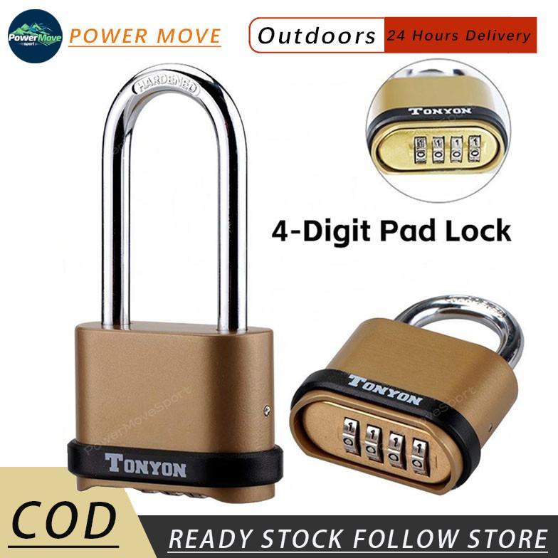 4 Digit Gembok Alarm Untuk Pintu Garasi Gembok Padlock Anti Air Gembok Anti Maling Pagar Rumah Gembo
