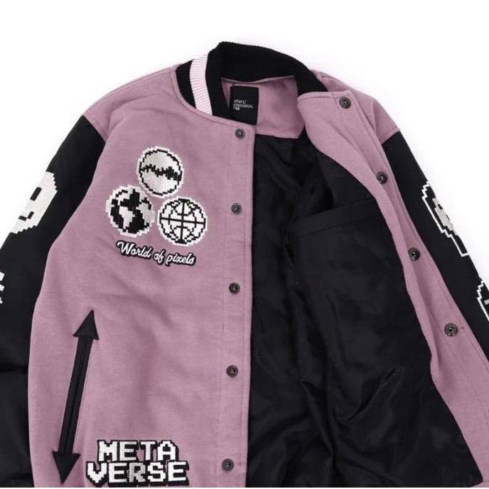 VARSITY JACKET I METAVERSE PINK I OTHERS